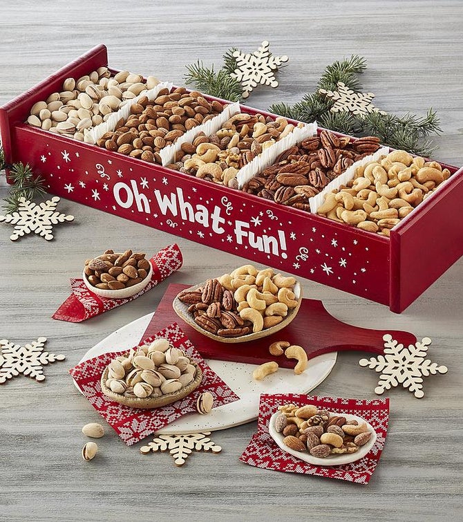 Holiday Mixed Nuts Crate